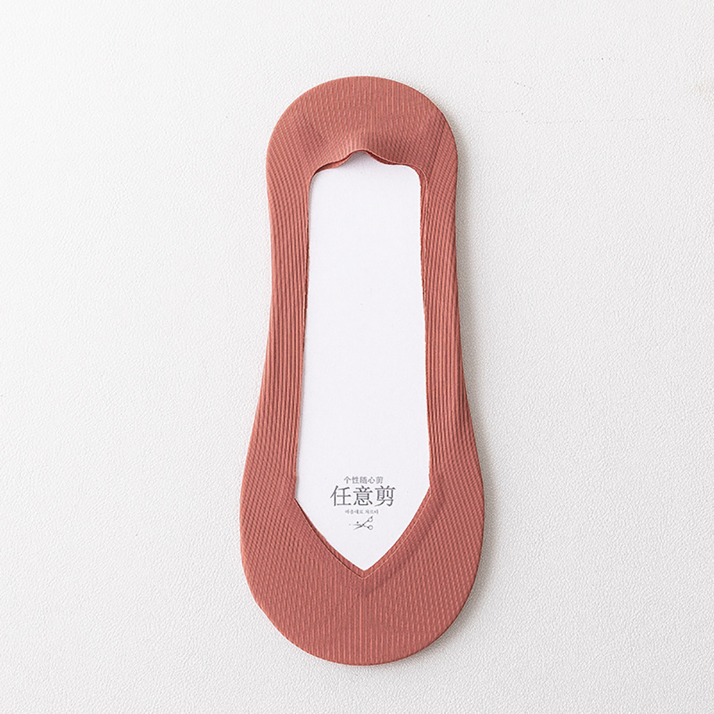 Calcetines finos de silicona para mujer, medias de seda antideslizantes sin costuras, invisibles, transpirables, 1 par: red