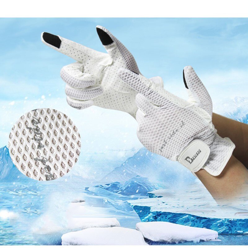 Unisex Summer Equestrian Gloves Touch screen Silicone Non-slip Mesh Breathable Riding Supplies Wear Spring Autumn Horse Harness: XS / White