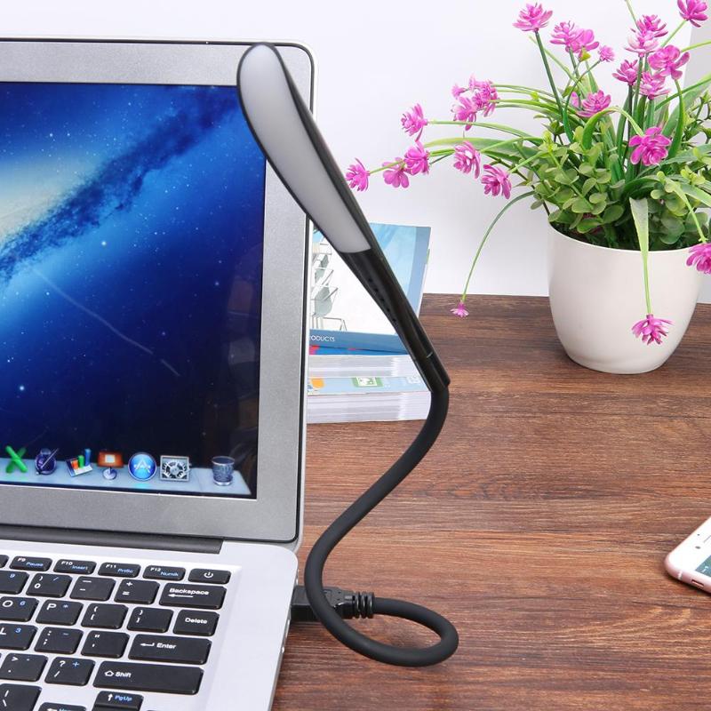 14 LED Bulbs Tube Mini USB Lamp Reading Light for Laptop Desktop PC (Black)