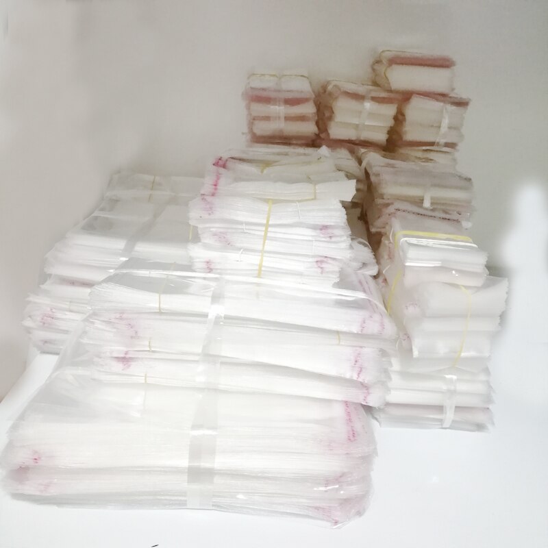 1000pcs Storage Bag Transparent Self Adhesive Seal Opp Bags Cellophane Bag Small Plastic Bags for Jewelry Packaging Pouch