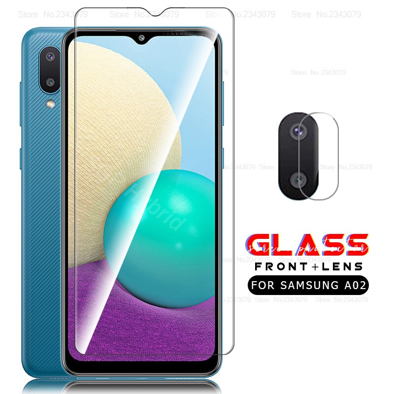 For Samsung A02 Glass camera lens protective cover For Samsung Galaxy A02 A 02 A022F 6.5'' Tempered Glass sansung coque fundas: For Samsung A46s