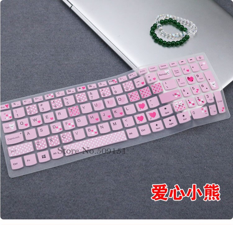 Til lenovo ideapad 300 17 300-17 700 700-15 700-17 500s-15 idé pad 700-15 isk 15.6 tommer silikone tastatur cover beskytter hud: Farve 4