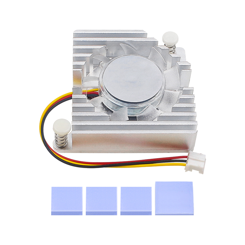 Ventilador de refrigeración Banana Pi BPI-R4, radiador de ventilador PWN de aleación de aluminio con disipador de calor, enfriador pasivo activo para placa de BPI-R4: Default Title