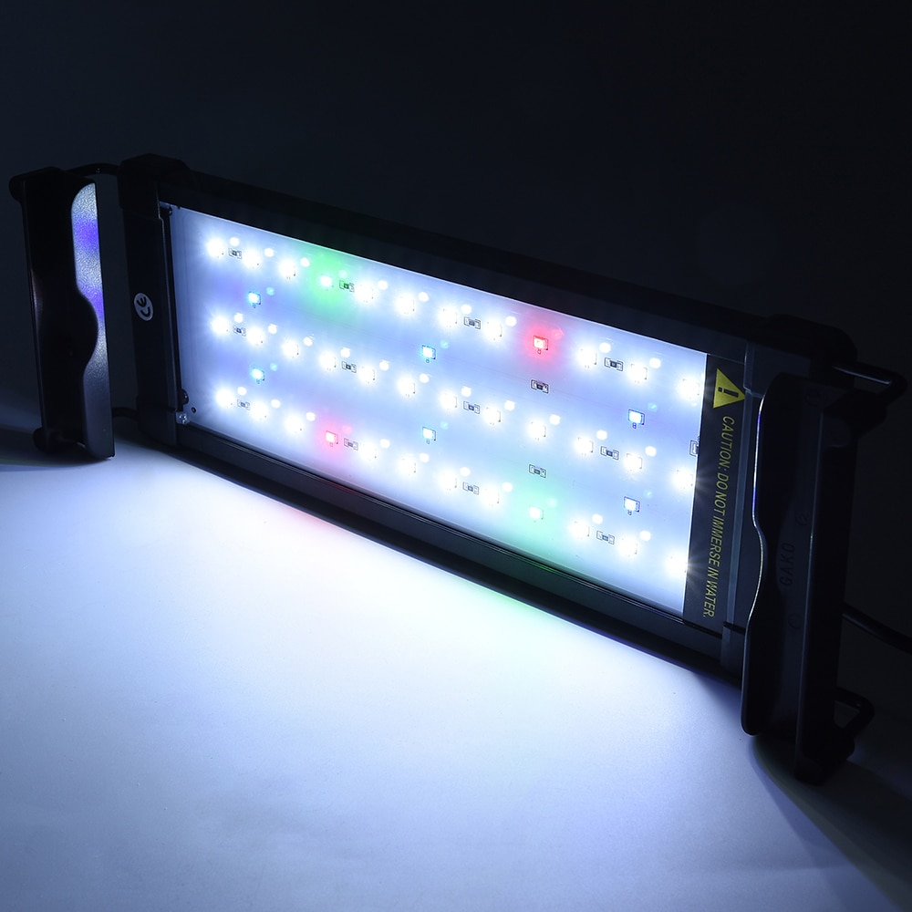 Led akvaarion valaistus 30cm-50cm säiliölle ultra ohut kasvaa valaisin valkoinen sininen vihreä punainen valo akvaario led valo  d30