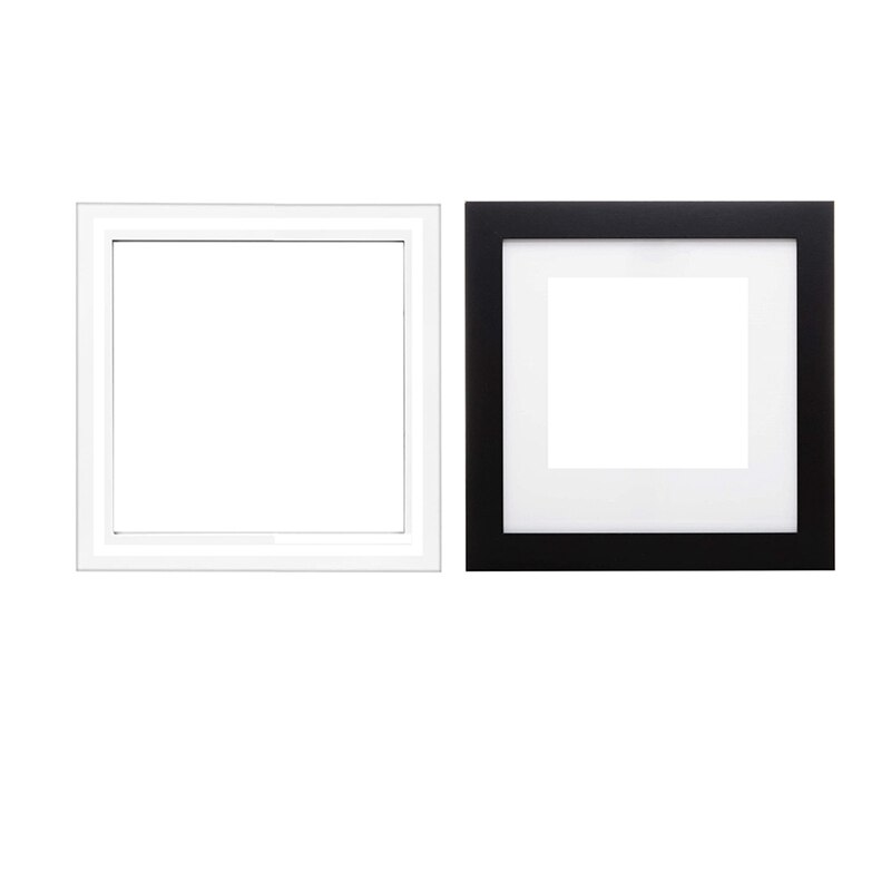 Picture Frames Solid Wood 10 X 10 Inch Photo Square Frame With Organic Glass For Embroidery