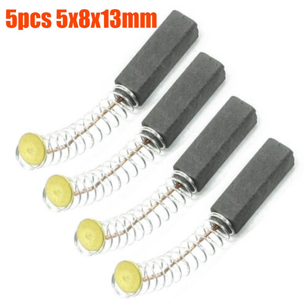 5 stk minibor elektrisk slibemaskine udskiftning kulbørster reservedele til elmotor dremel roterende værktøj 6.5 x 7.5 x 13.5mm: 5 stk 5 x 8 x 13mm