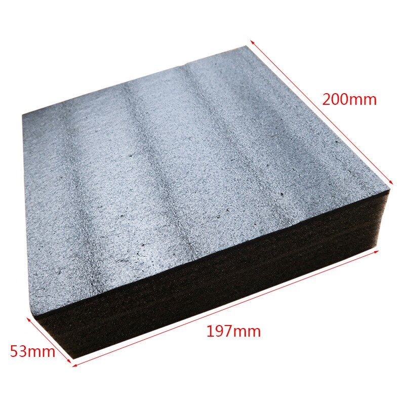 Tapis de coussin en mousse Dense, 10 pièces, épingle à aiguille carrée noire, Insertion de feutrage, outil de laine à coudre, bricolage, artisanat: 197X200X53mm