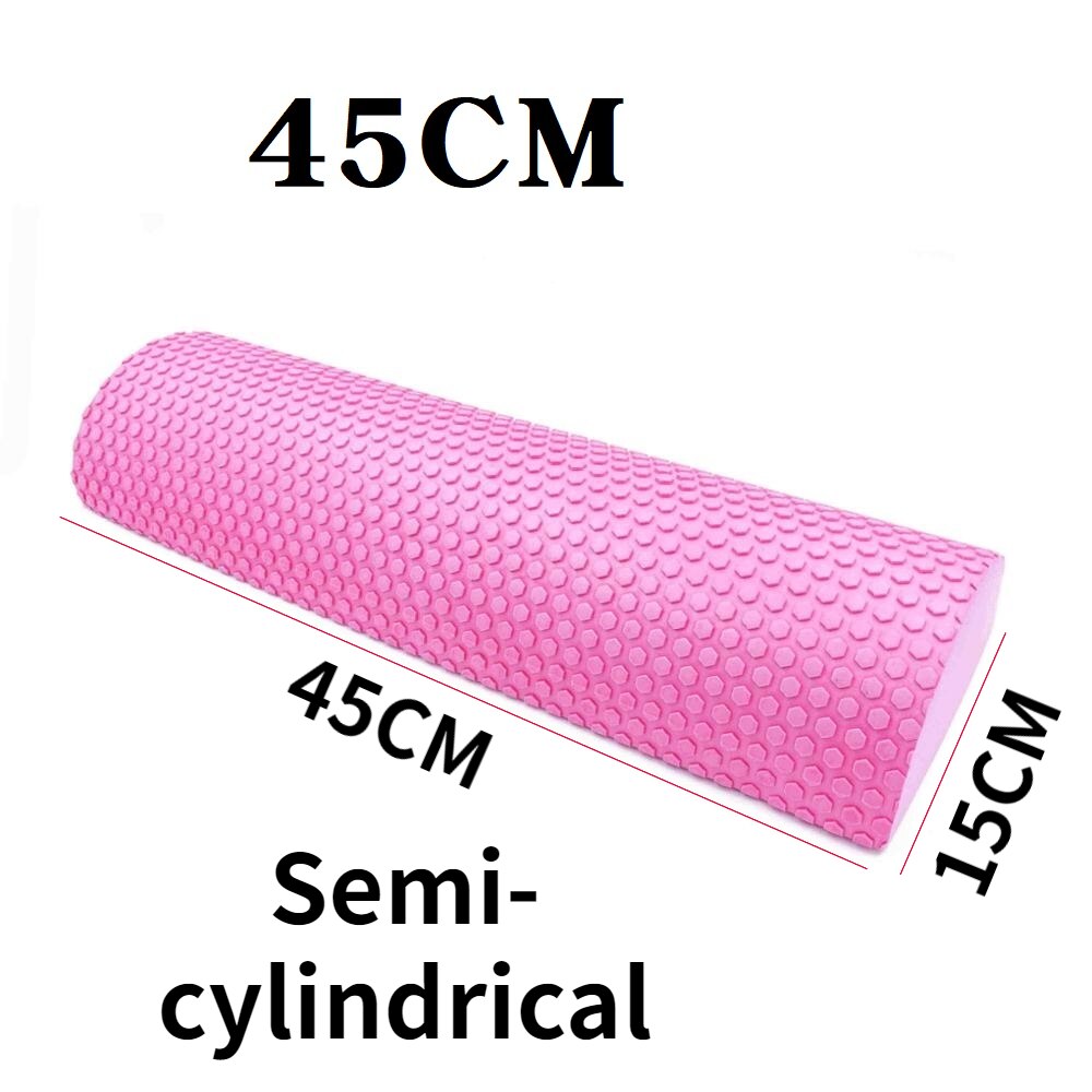 Rouleau demi-cylindre en mousse EVA pour le Yoga,équipement utile pour l&#39;entraînement, blocs, coussins d&#39;équilibre à point flottant, Pilates, massage, 30 – 40 cm,: plum