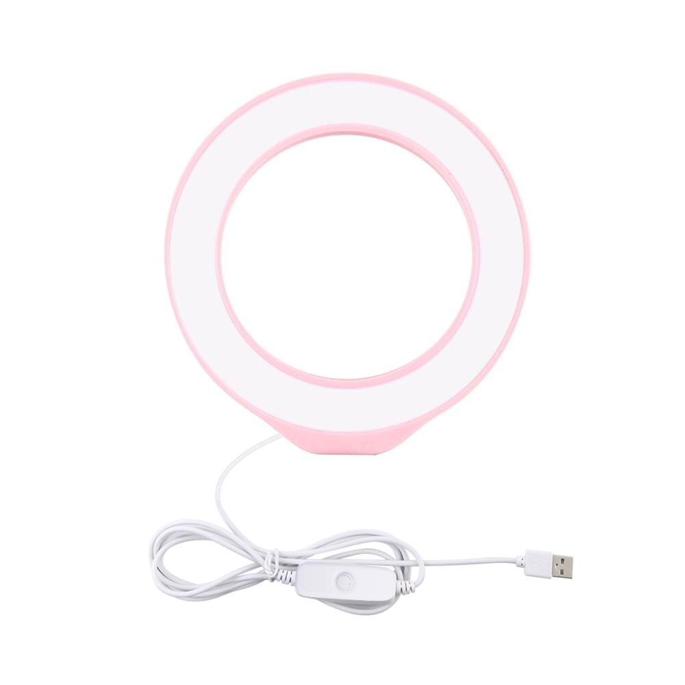 USB portato A Luce Bianca studio Anello di Luce 40pz portato Vlogging Fotografia Selfie Luci per Smartphone Yutube Vlog video PULUZ: Colore rosa