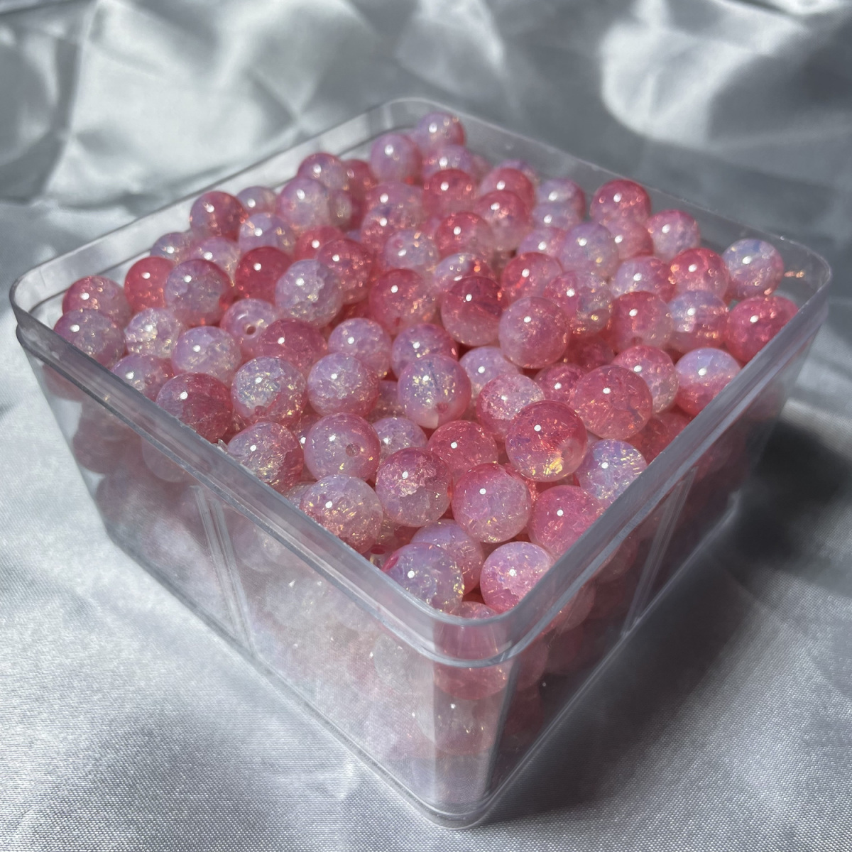 10mm 20 Uds. Cuentas de dos colores degradadas hechas a mano Diy chica hermosa pulsera de Multicolor collar cuentas sueltas joyería de hadas: Verde