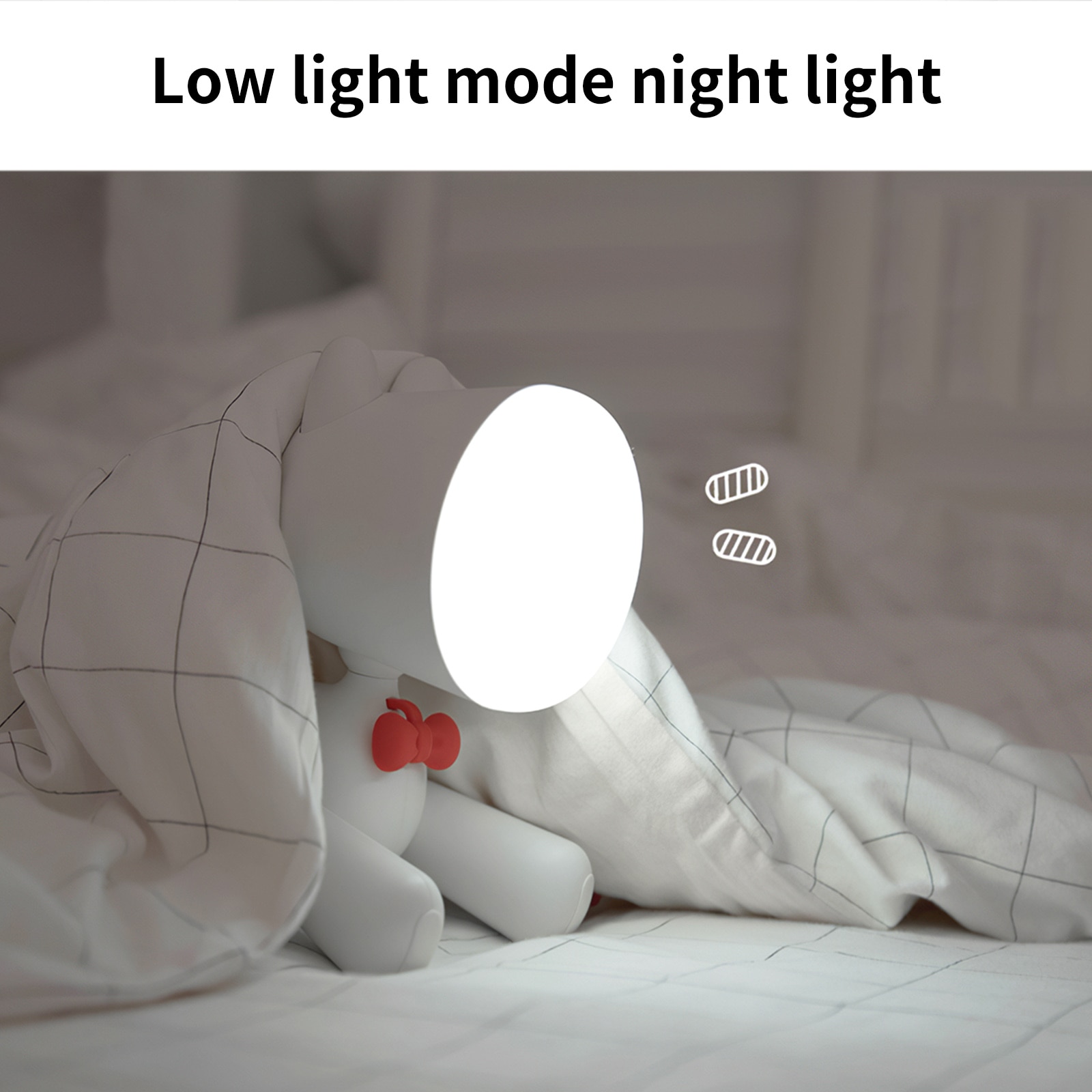 Pup Led Night Lamp For Children 1200mAh Rechargable ELK Night Lights Adjust Brightness Table Lamp For Home In Bedroom