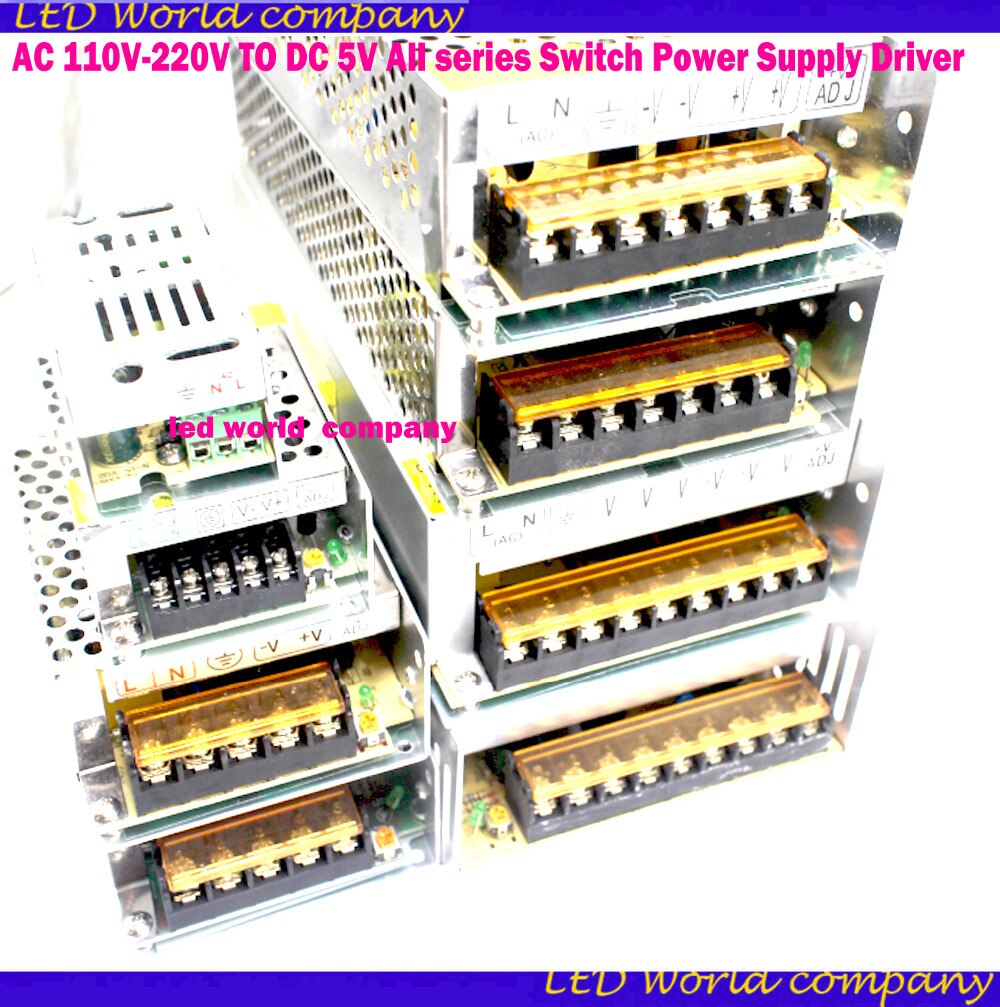 Factory Directly Sell AC 850V-240V TO DC 5V Full range of power supply Switch Power Supply Driver Adapter LED Strip Light