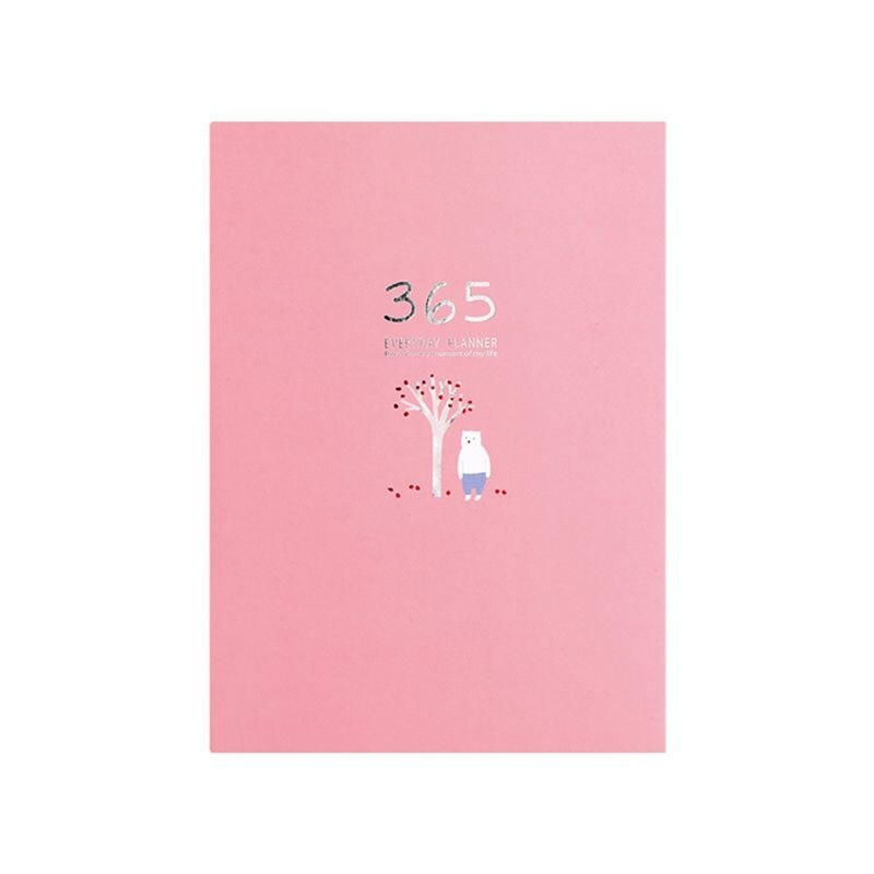 Leuke Briefpapier Notebook 365 Planner Wekelijkse Maandelijkse Dagelijks Dagboek Planner Notebooks Tijdschriften Business Kantoor Schoolbenodigdheden: Pink