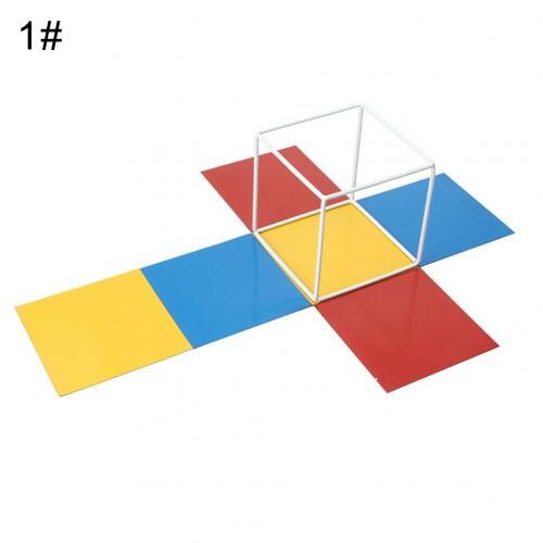 Magnetic Deployable Geometric Solid shapeCube Prism 3D Planar learning Comparison Math Toys for kids: Cube