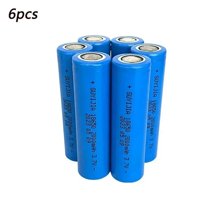 ICR18650 3.7V 2000mAh Battery 18650 Rechargeable Battery Li-ion Lithium Batteries For Power Bank Torch: Pink