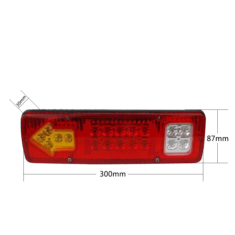 Riloer 2 stuks 12V auto LED-achterlichten, waterdichte