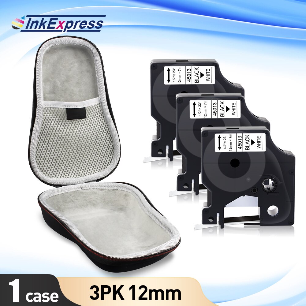 Przenośna drukarka do etykiet skrzynka dla Dymo LabelManager 160 280 drukarka etykiet COLORPOP EVA Box LM160 torba ochronna torba 45013 taśma: 1 Case-Set 5
