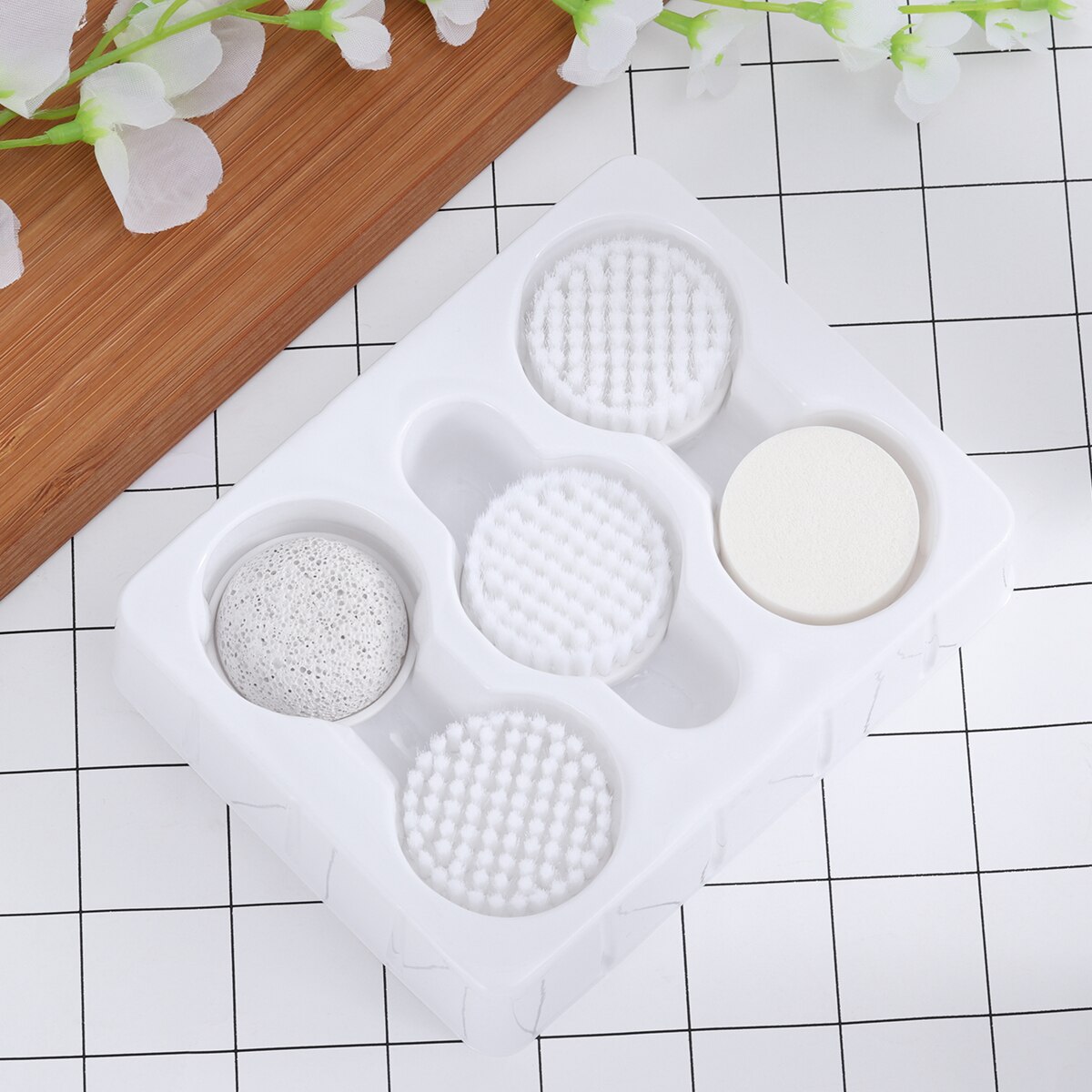 P2017 5pcs Replacement Brush Heads for P2017 Facial Brush Massager Cleaner