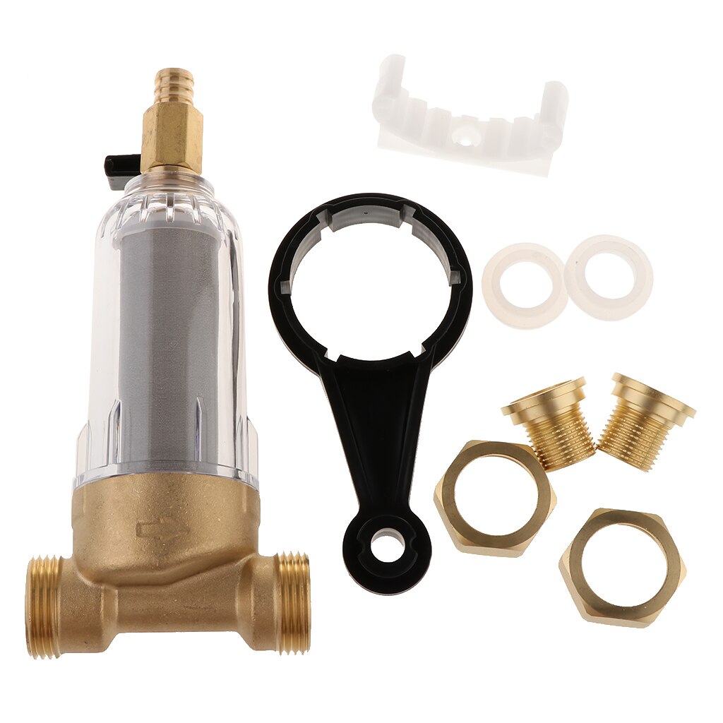 Reusable Sediment Spin Down Replacement Water Pre Filter Water System Kitchen Dishwasher and Water Operated Equipment: White