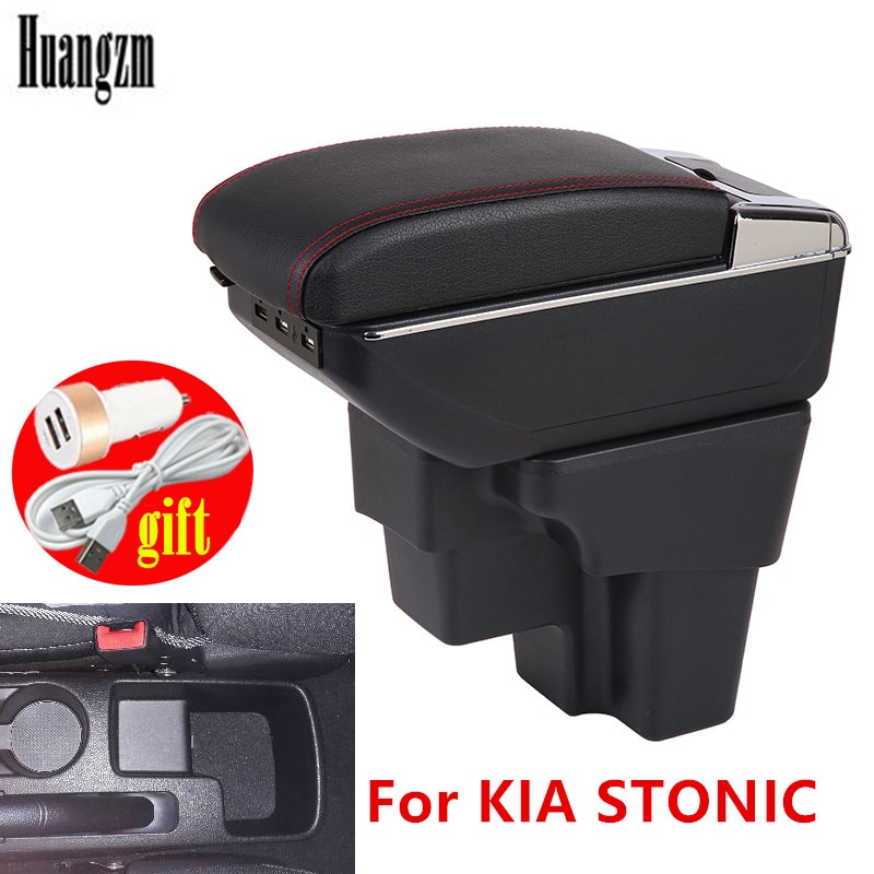 For KIA STONIC Armrest box For KIA RIO Armrest Europe South America Retrofit parts Car Center Storage car accessories