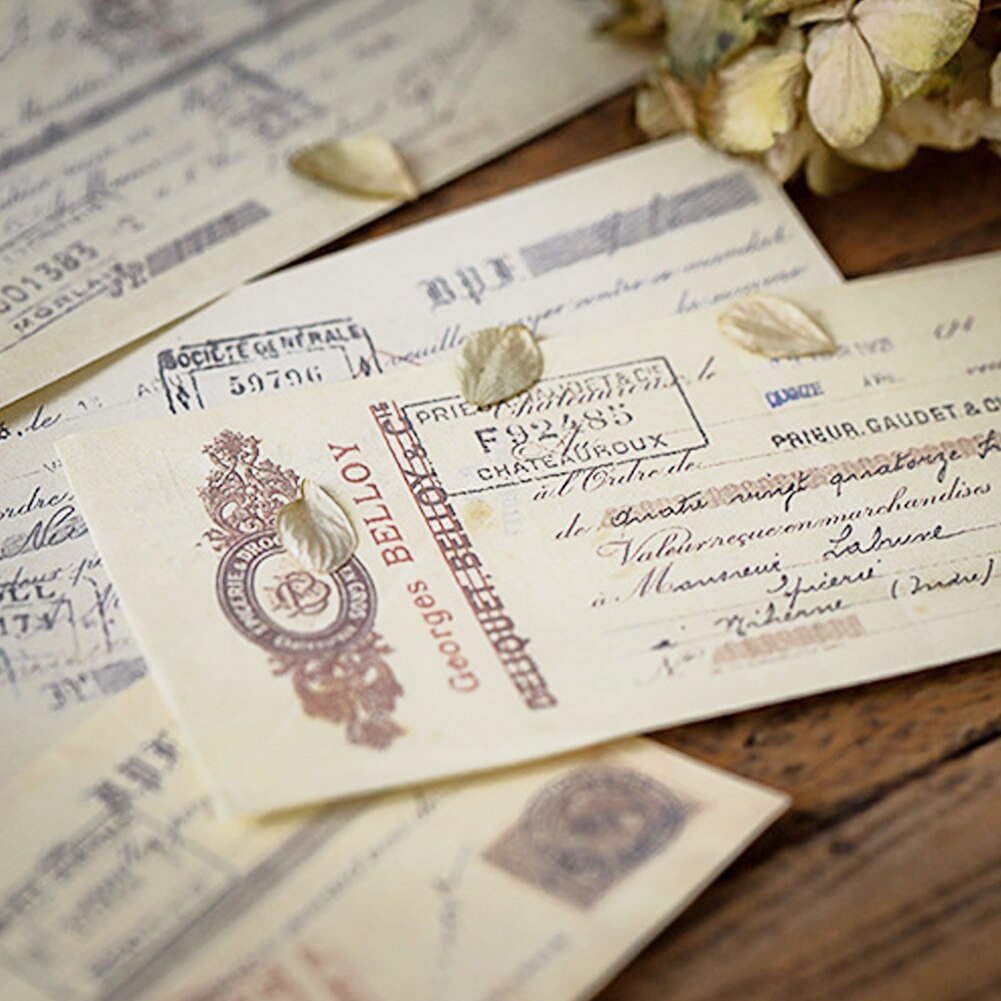 Retro Style Photo Studio Background Paper Handwriting English Papers Photography Props Jewelry Shooting Decoration Items