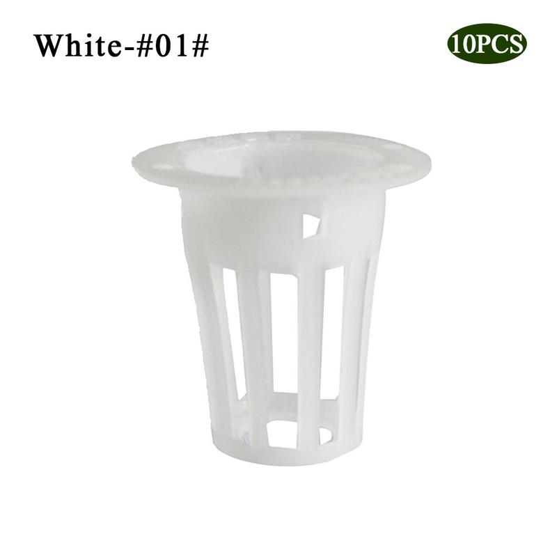 Heavy Duty Mesh Pot Net Cup Basket Hydroponic Aeroponic Plant Grow Garden: White 1