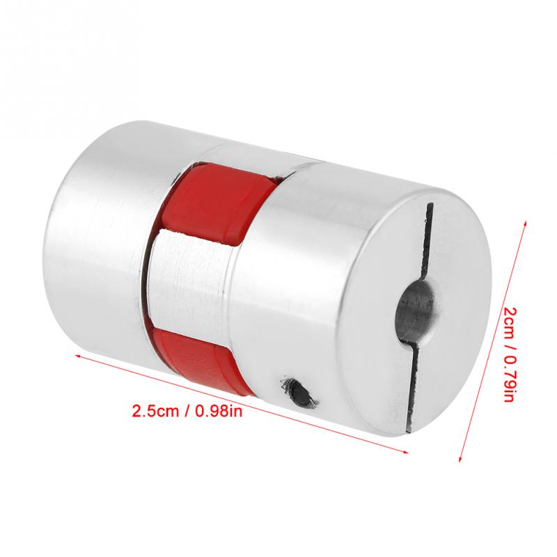 Flexible Coupler Spider Shaft CNC Stepper Motor Coupler Jaw Shaft Coupling Connector Universal Joint Couple OD20mm x L25mm