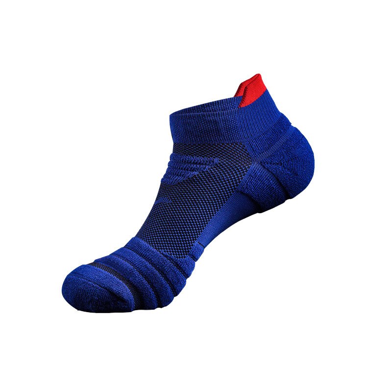 Running Socks Men Basketball Breathable Anti slip Ankle Socks Sport Cycling Walking outdoor sock cotton athletic sock: Blue