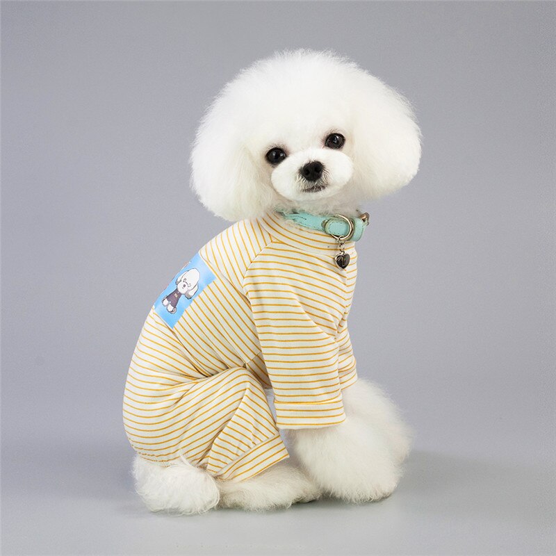 Ff135 dog summer jumpsuit rompers pet dog cotton coverall spring clothes