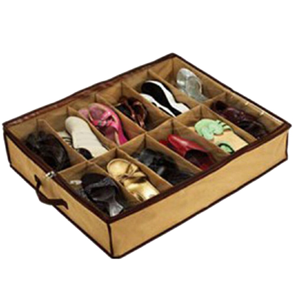 Caja para almacenamiento de zapatos plegable, lavable y reutilizable, caja antihumedad para zapatos, caja a prueba de polvo, ahorro de espacio, organizador de almacenamiento para zapatos debajo de la cama