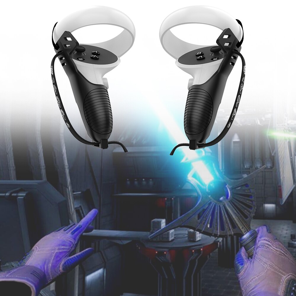 Amvr touch-controller-griffhülle für oculus quest 2 vr headset, brillengriff für quest 2 , schutzhülle gegen wegwerfen