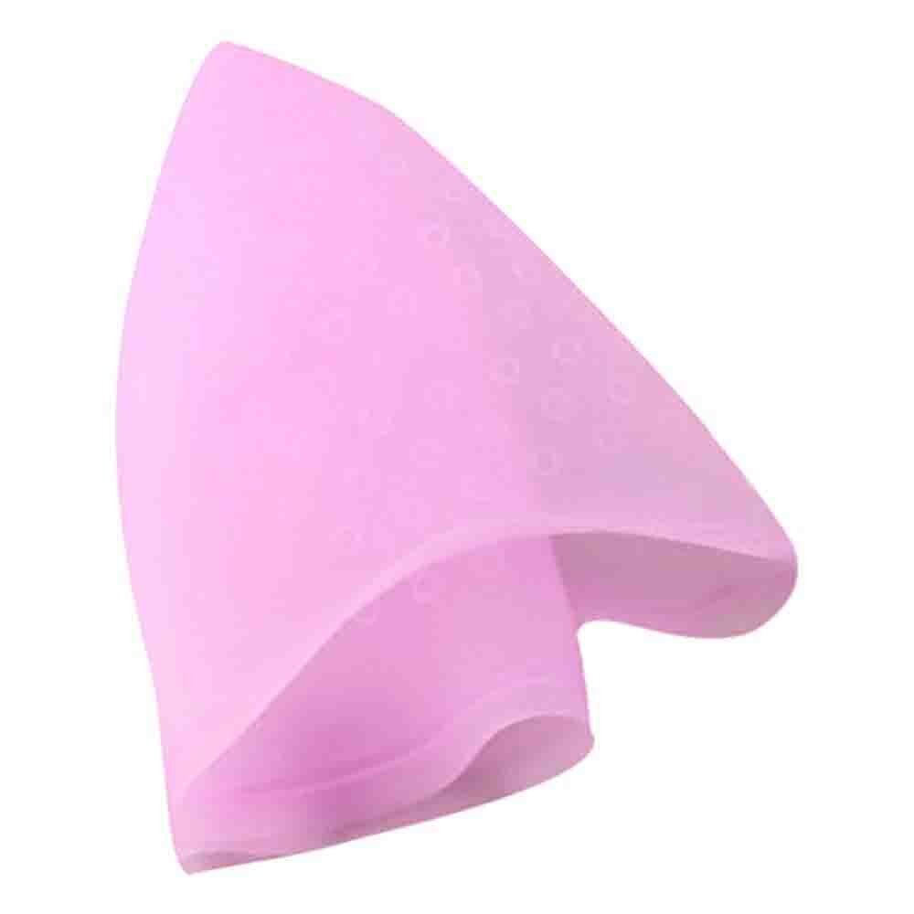 Silicone beanie hat Highlighting hair dye kit hairdressing tool Reusable hat women/men shower dye cap Hair Dyeing cap Wicks set: Pink