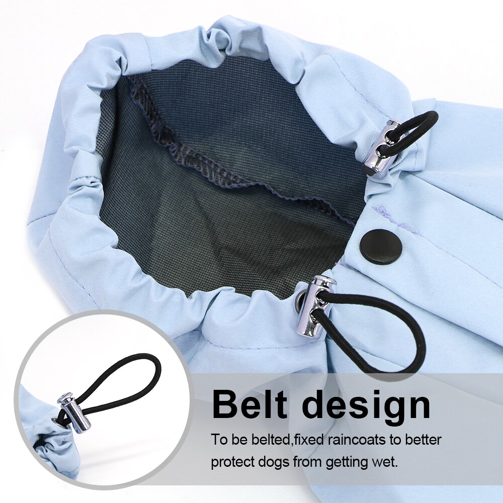 Reflective Dog Raincoat Waterproof Dog Rain Jacket Coat Clothes Small Medium Dogs Hoodies Jumpsuit Raincoats dog costume