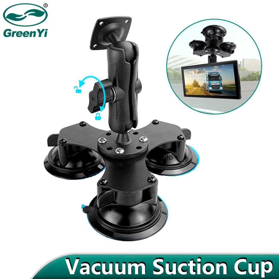 GreenYi Super Heavy-Duty 3 Zuignaphouder Auto Verstelbare Ijzeren Beugel Voor Auto/Desktop Monitor, te installeren tot 5 kg