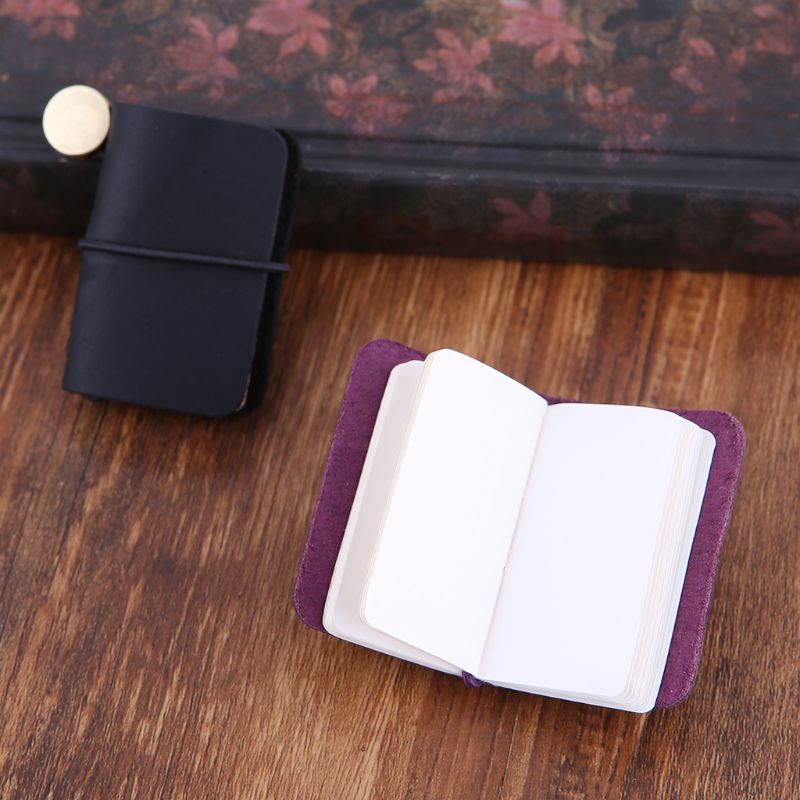 Portable Leather Travel Book Mini Journal Booklet Handmade Cover With Insert Brochure Accessories Writing For Men