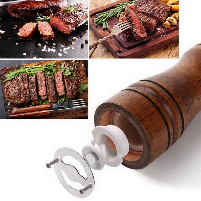 Manual Pepper Mill Oak Wood Salt And Pepper Mill 5 "8" 10 " Multi-purpose Grinder Grinder Kitchen Tool Cooking Accessories