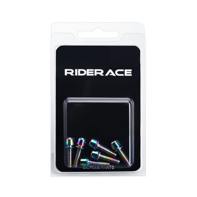 Fahrrad lenker schrauben m5 18mm 6 teile/satz titan plattiert bunt edelstahl für mtb road bike stiel riser schrauben schrauben: MULTI