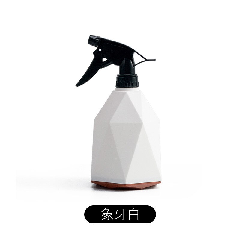 Plante tåge dyse vandkande geometri vandspray håndtrykssprøjte vandflaske sprøjteflaske havearbejde værktøj: Hvid -600ml