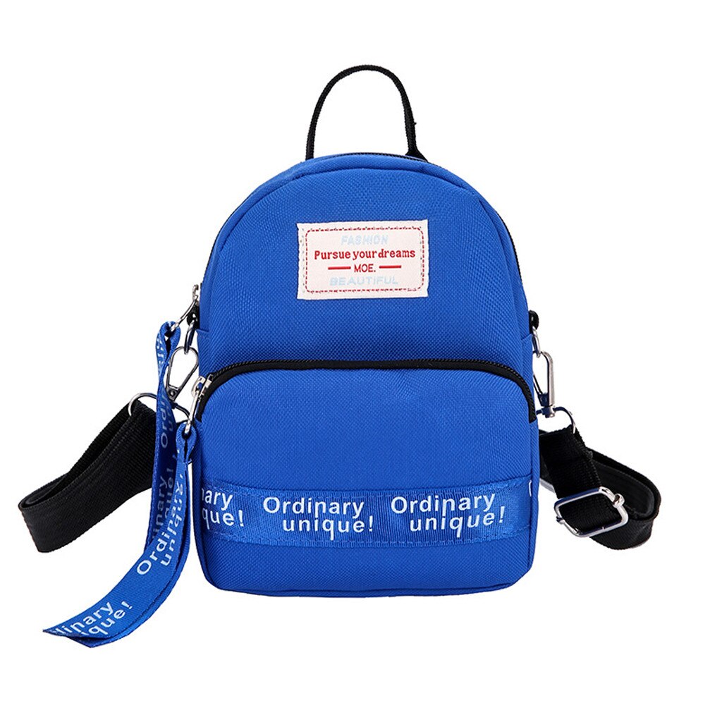 & 40 Vrouwen Canvas Crossbody Tassen Handtassen Koreaanse Mini Student Tas Mobiele Telefoon Tassen Eenvoudige Kleine Casual Dames Flap Schouder tas: Blue