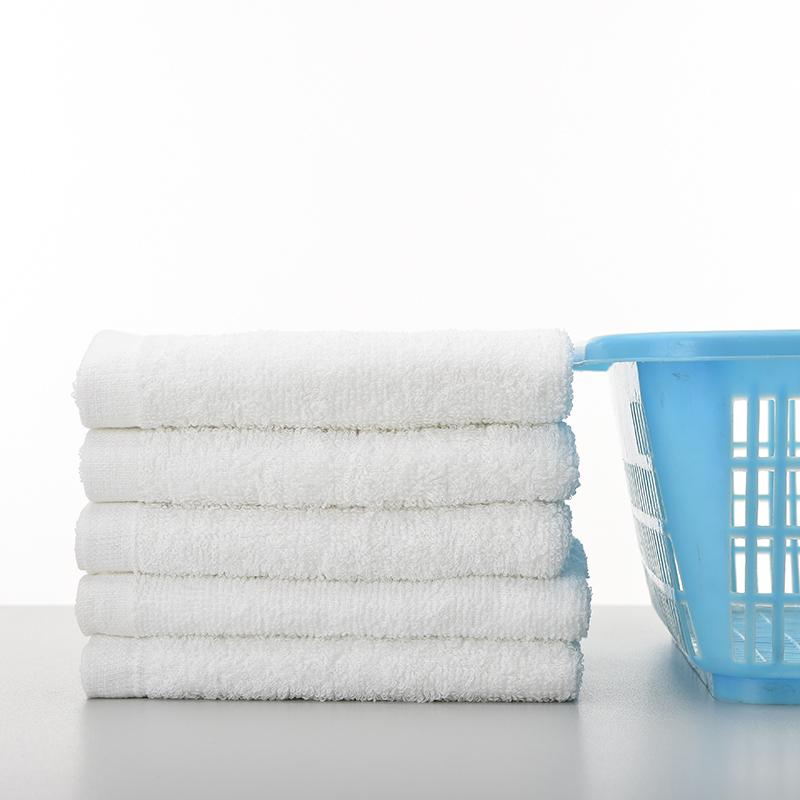 Toallas blancas de algodón para Hotel, toallas de baño para Hotel, SPA, sauna, salón de belleza, toallas de baño suaves de 33x73cm, toallas de mano para bodas