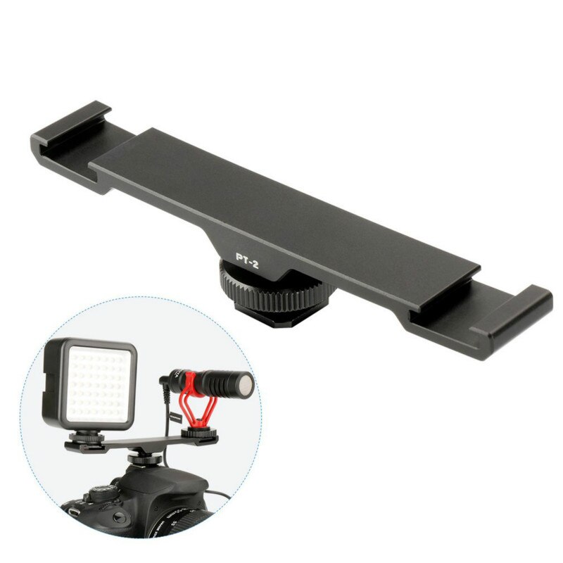 Ulanzi PT-2 Dual Mount Extension Bar with 1/4" Thread for DSLR Camera, Microphone, LED Light