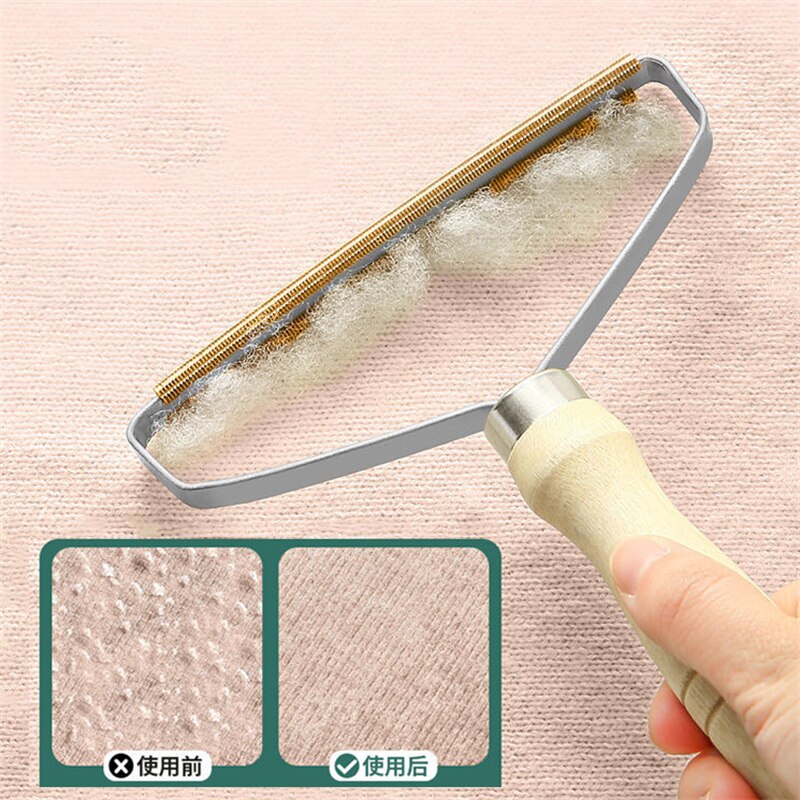 Raspador de pelo Manual portátil, afeitadora de lana, herramienta de cepillo depilatorio, agente de eliminación de felpa de punto, maquinilla de afeitar de doble cara para alfombra