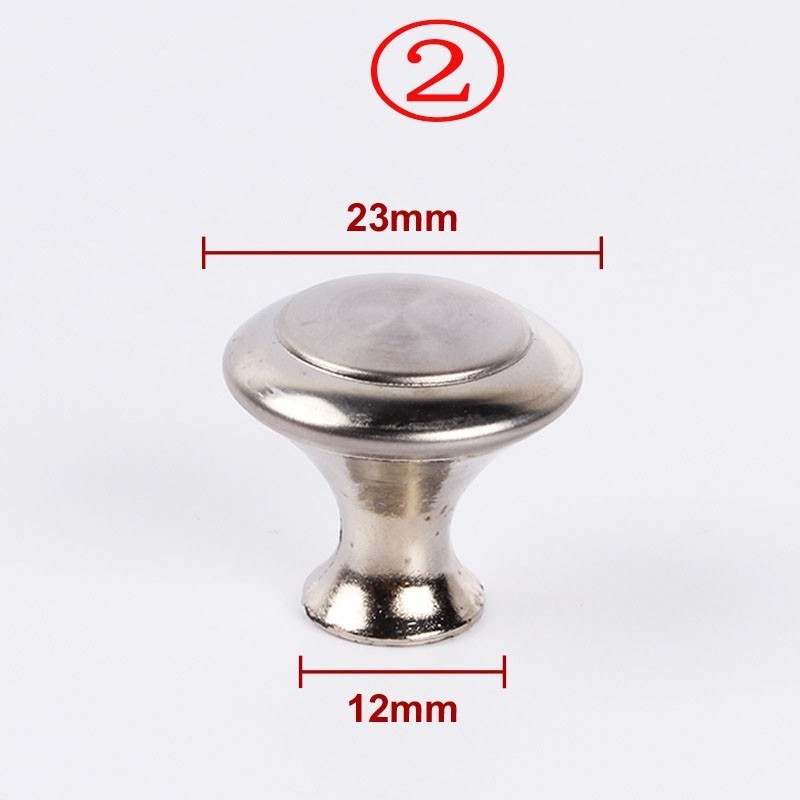 Tirador de gabinete de acero inoxidable diámetro 24mm 28mm cajón armario puerta manija armario cajón puerta muebles pomo: trumpet