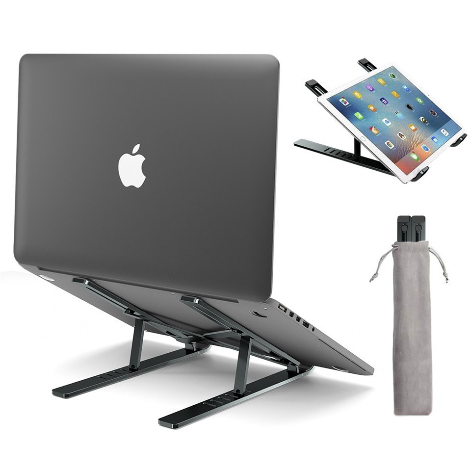 LINGCHEN, soporte para portátil para MacBook Pro Air Notebook, soporte plegable de aleación de aluminio para portátil, soporte para portátil, soporte para Notebook