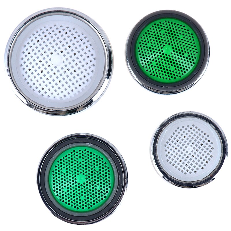 Adaptateur de filtre à eau, robinet économiseur d'eau argenté, aérateur de robinet, purificateur d'eau, buse de filtre avec rondelle en caoutchouc, accessoires de cuisine