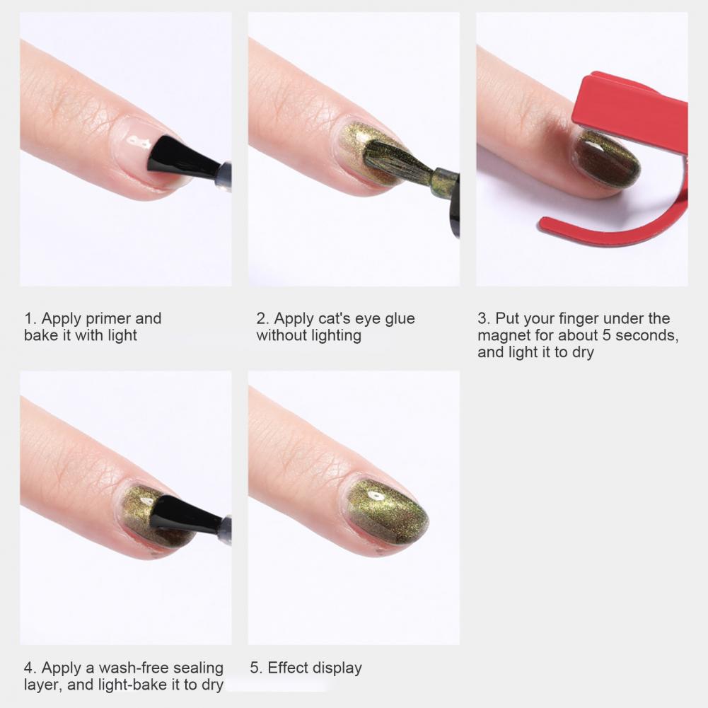 Nail Art Magneet Beugel Hoge Magnetische Compact Gratis Spin Cat Eye Gel Polish Houder Voor Vrouwen