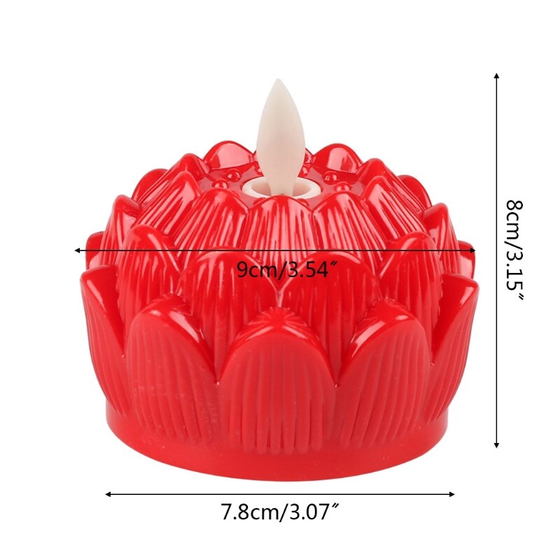 2022 Lotus Light Asian Table Desk Altar Lotus Lamp Light Traditions Decoration