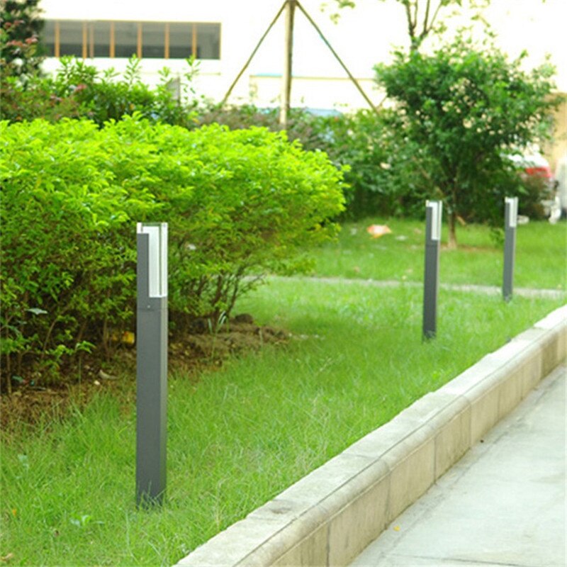 1PCS Waterproof LED Garden Lawn Lamp MOdern Aluminum Pillar Light Outdoor Courtyard Villa Landscape Lawn Bollards Light