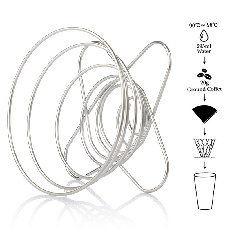 Stainless Steel Coffee Filter Funny Coffee Dripper Paperless Permanent Pour Over Coffee Maker Reusable Coffee Filter Baskets
