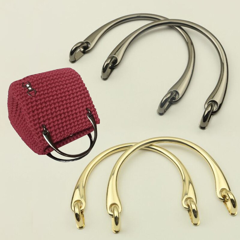 Metalen Tas Handvatten Voor Handtas Schoudertas Riem Met Korte Handvat Tas Naaien Accessoires Voor Handtassen Сумка С Короткой Ручкой